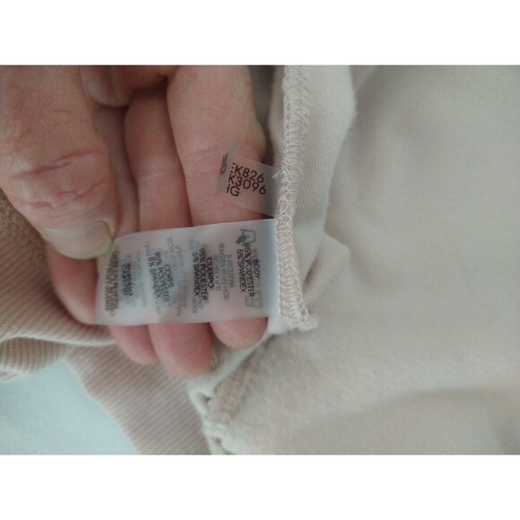 Calvin Klein Full-Zip Velour Hooded Track Jacket *Flaw Pink/Gray Size M Soft! - Picture 14 of 15